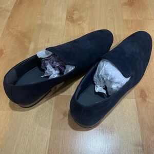 Men's Navy Slip-On Loafers